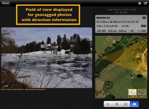 PhotoMeta GPS Daten mit Blickrichtung