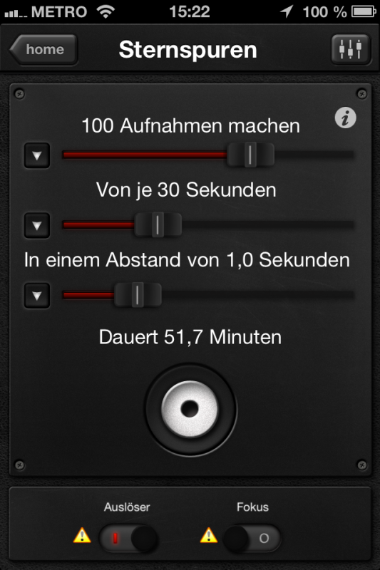 Triggertrap App (iOS) - Auslöser 8