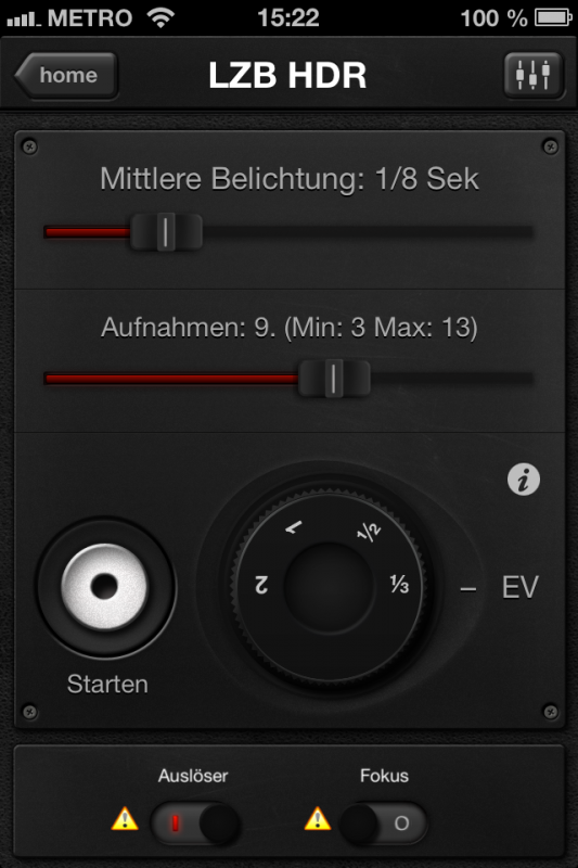 Triggertrap App (iOS) - Auslöser 9