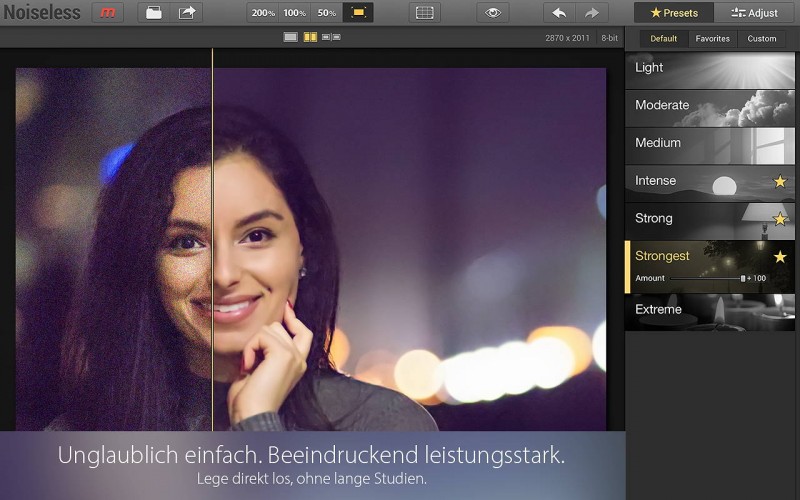 Noiseless - Unglaublich einfach und effektiv Bildrauschen entfernen