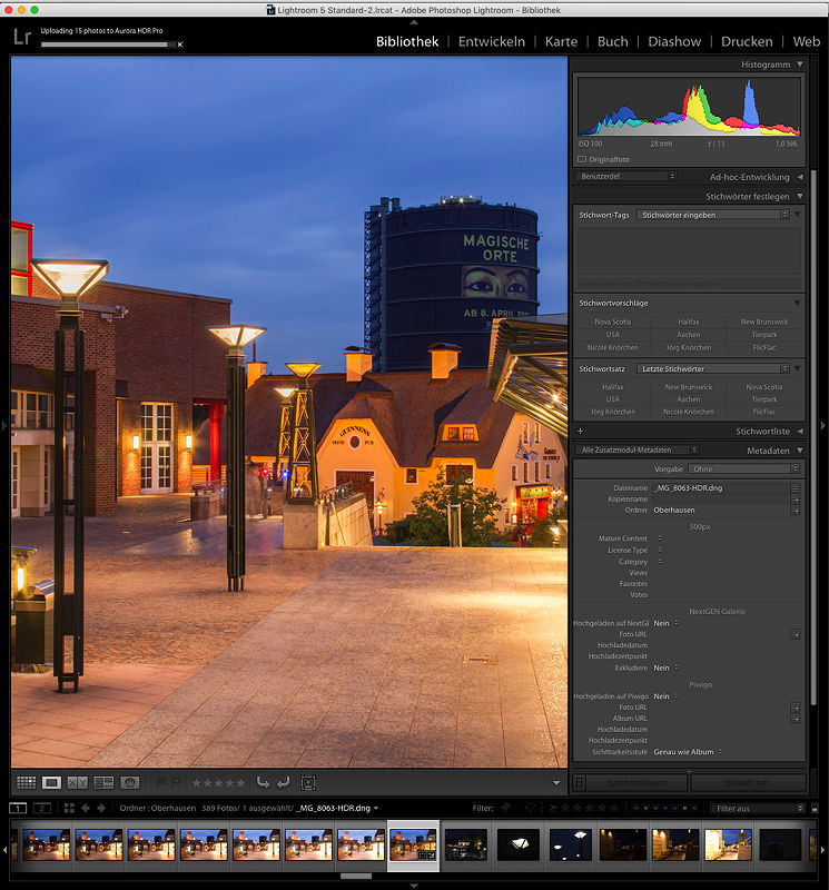 Adobe Lightroom · HDR Merge