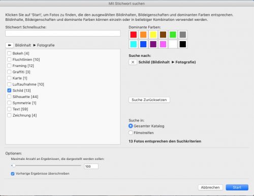 Excire KI Bildsuche nach Bildinhalt