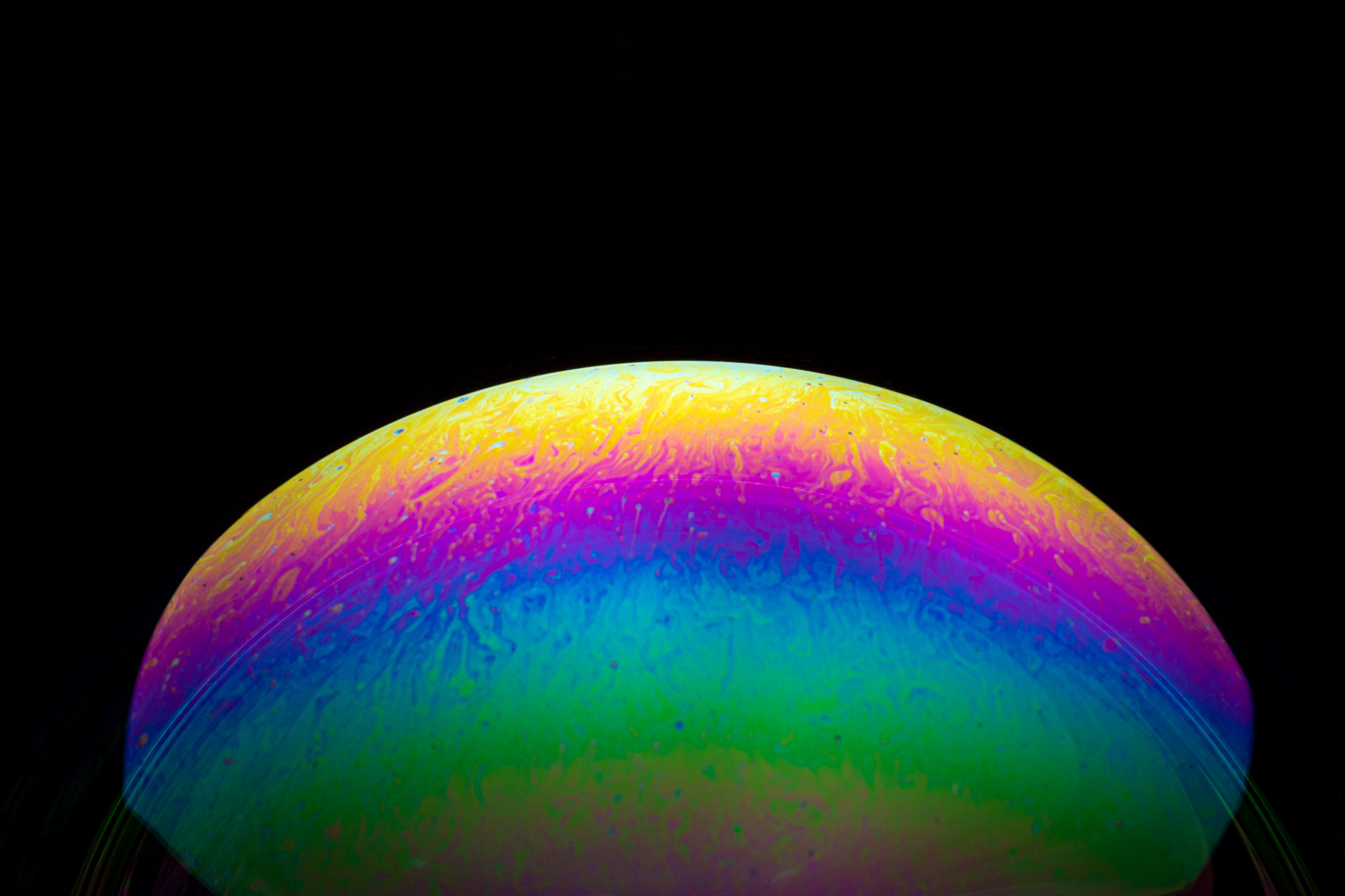 Planet aus Seifenblasen