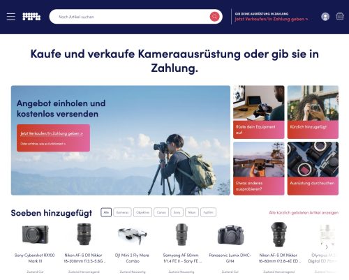 Screenshot MPB GmbH Internetseite