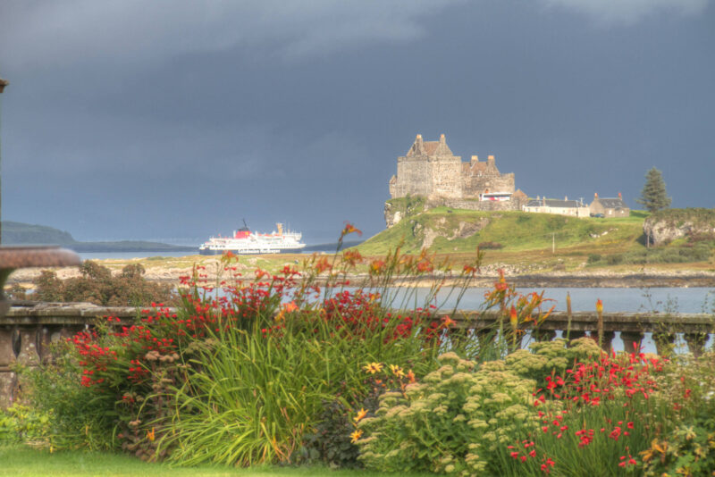 Duart Castle wie man es von Torosay Castle aus sieht, Schottland