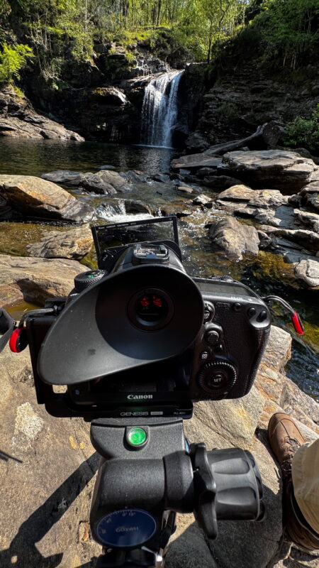 Der Kase ARMOUR Filter Halter im Einsatz mit Pol- und GND-Filter