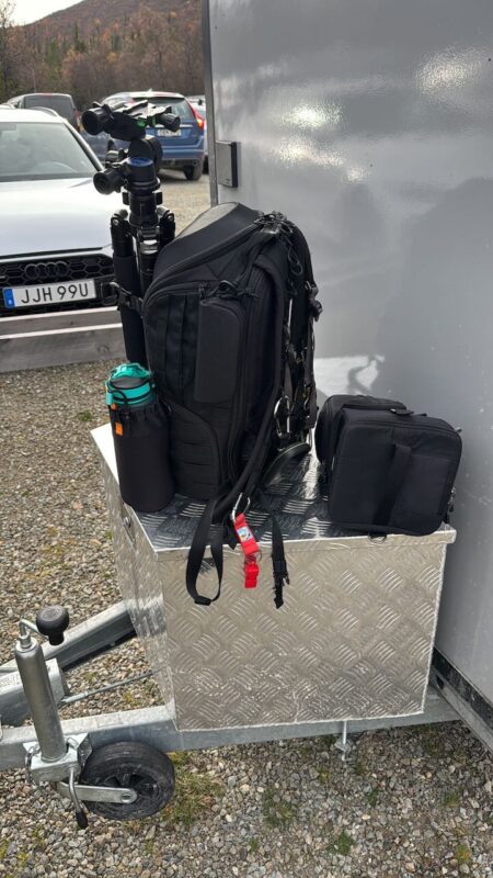 Mein Fotorucksack und Stativ